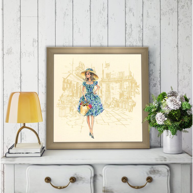 Market Day Barbie® Doll (2008) Framed On Paper by Robert Best Print